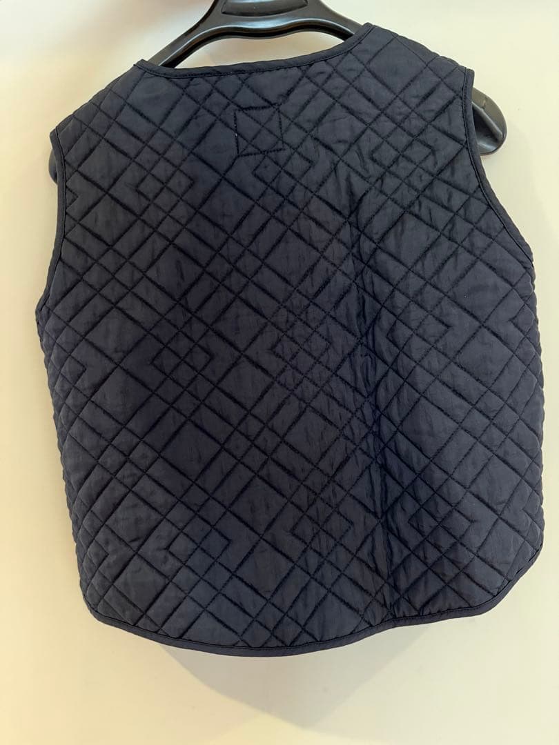 unoa ウノア Quilted キルティング ベスト ナイトブルー sizeM