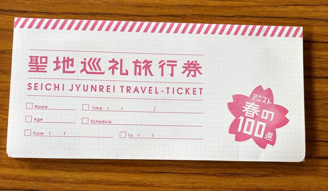 武田玲奈 直筆サイン入り アニスト春の100選 聖地巡礼旅行券(入れ物のみ)