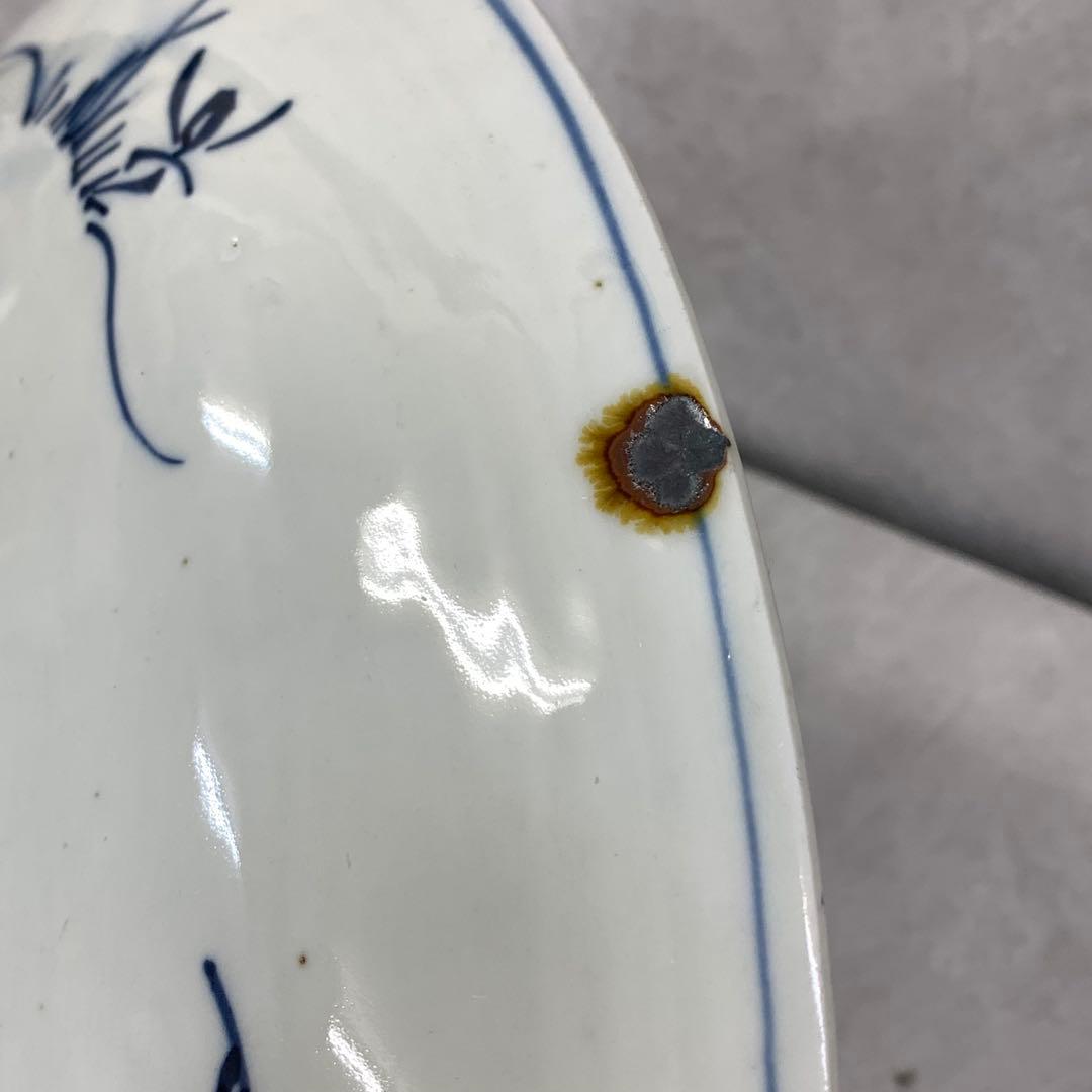 直径40.4cm ! 大皿 飾り皿 大正 時代物 昭和レトロ ⑤-1