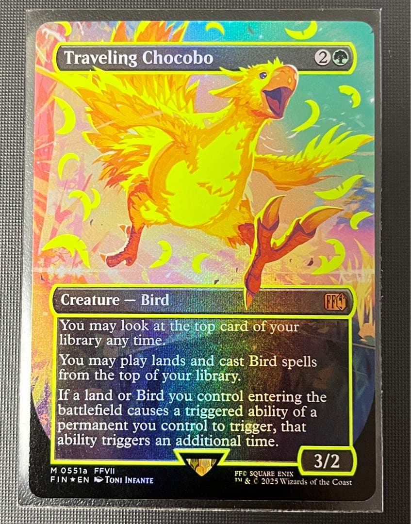 PSA10 MTG 旅するチョコボ　ネオンインクfoil　黄色 PSA