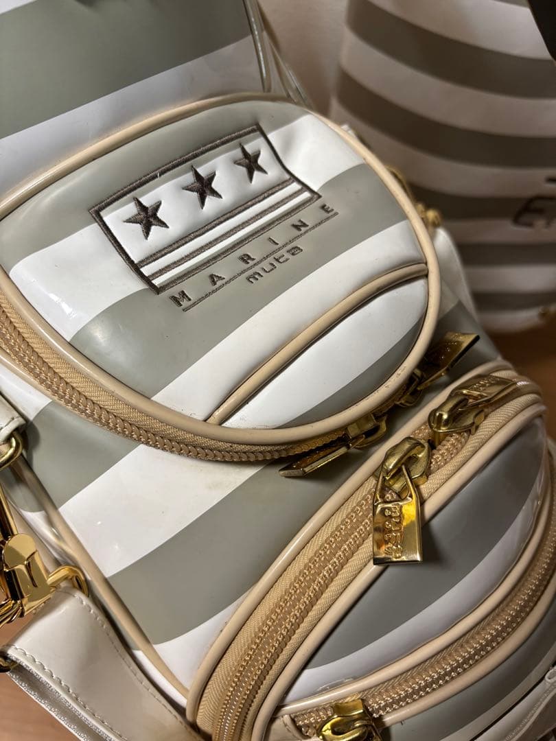 【muta MARINE 】ムータマリン ボーダー キャディバッグ 男女兼用