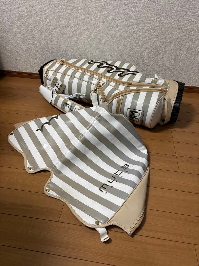 【muta MARINE 】ムータマリン ボーダー キャディバッグ 男女兼用