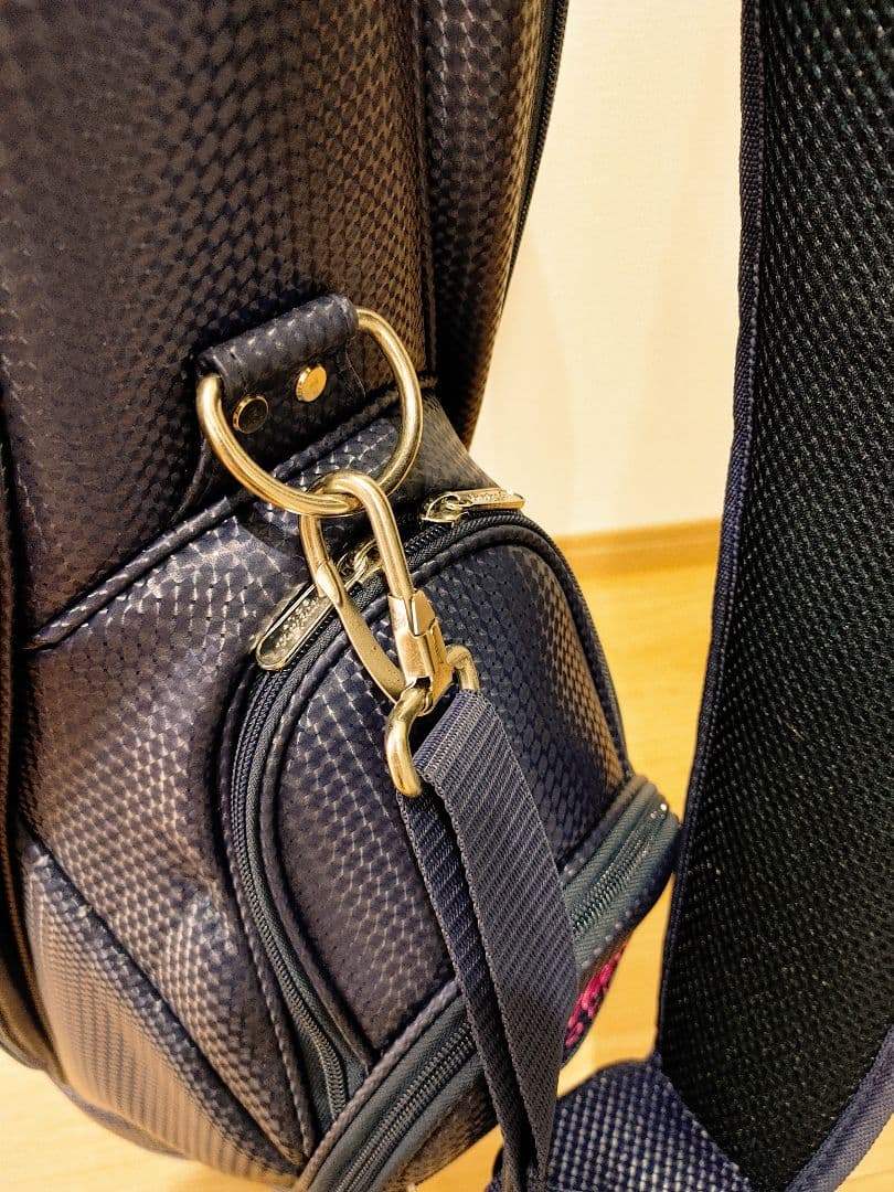 美品/Cleveland BLOOMキャディバッグ レディース ネイビー