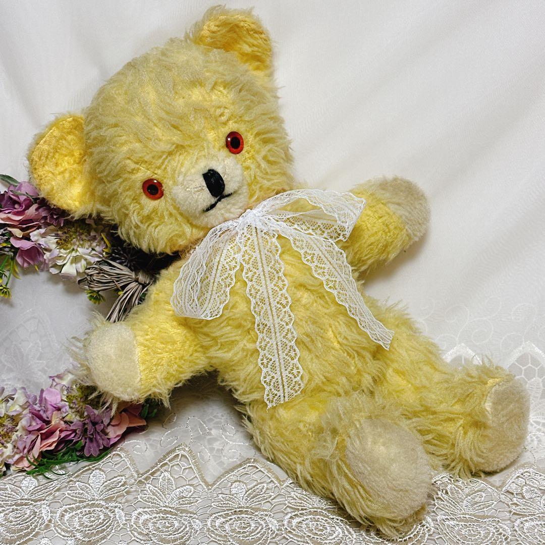 ❤️レア❤️愛らしいイエローペディグリーベア