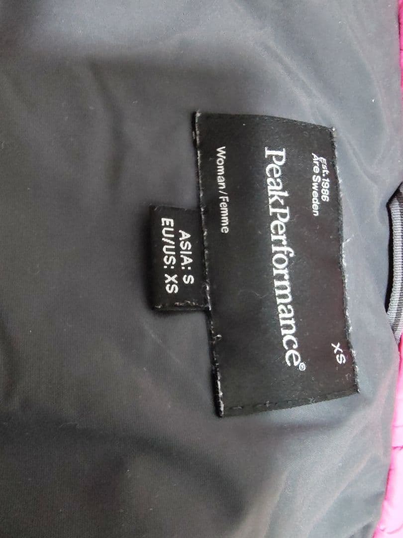 Peak Performance グレー/ピンク　スキー、スノーボードウエア