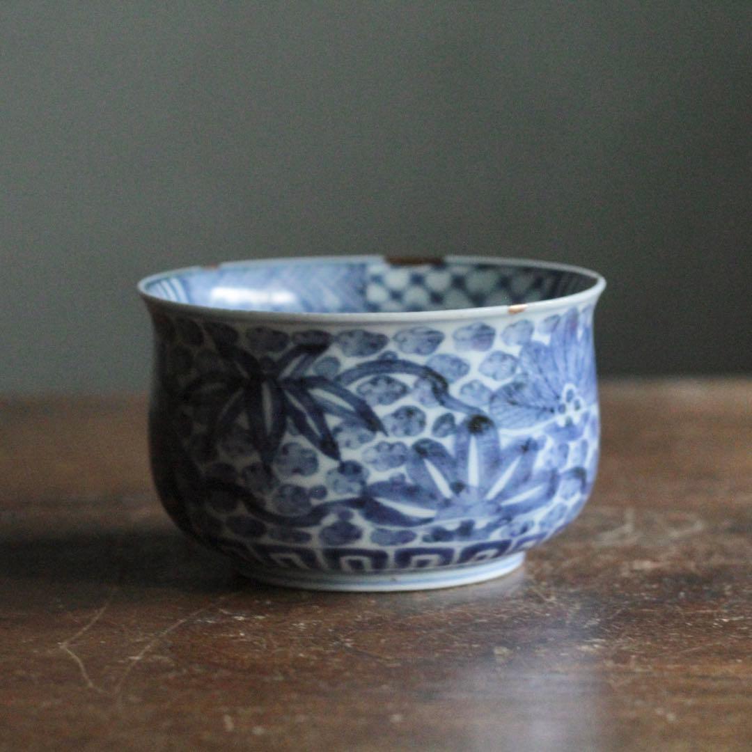 古伊万里 染付 茶碗 古美術 古道具 アンティーク