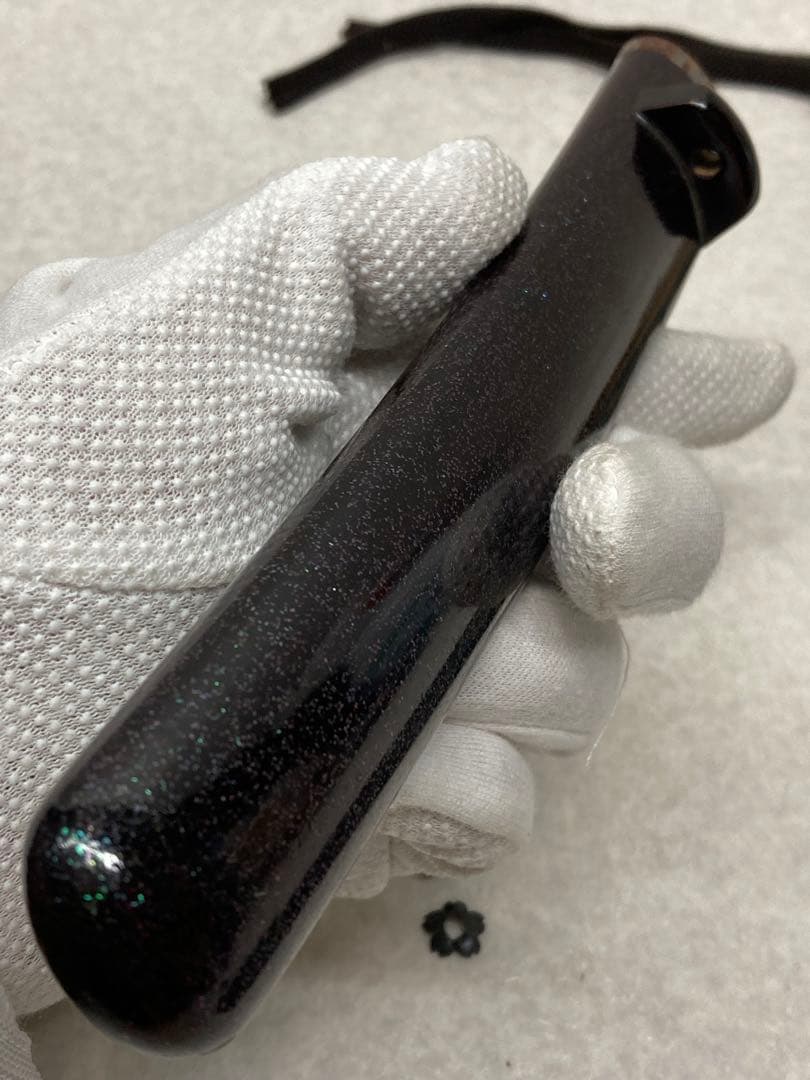 当時物 時代物 本格的な造りの短刀 鞘 螺鈿細工 小柄/刀剣/刀装具 日本刀