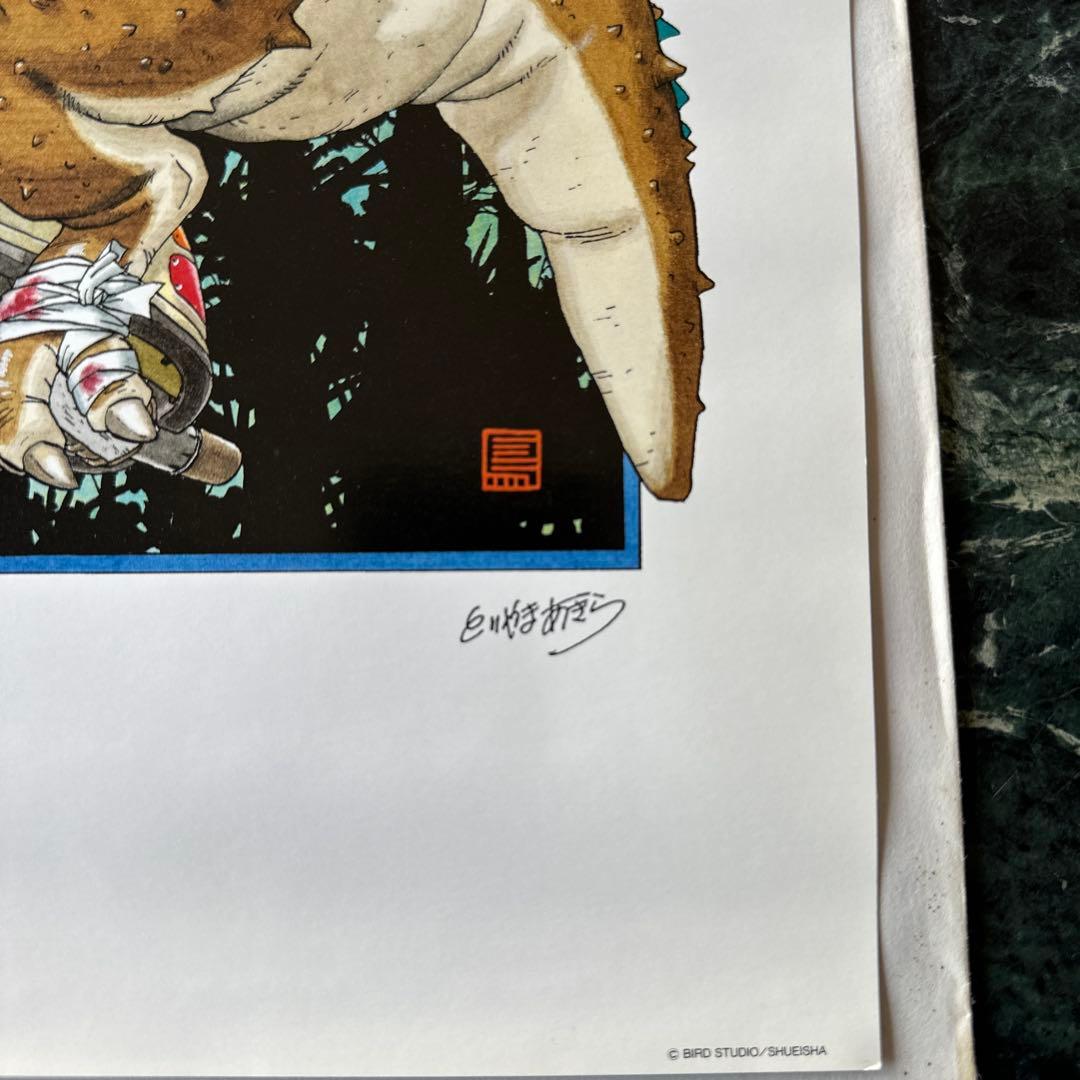 ドラゴンボール、鳥山明の世界展、複製原画、封筒A アートワーク 恐竜に乗った少年