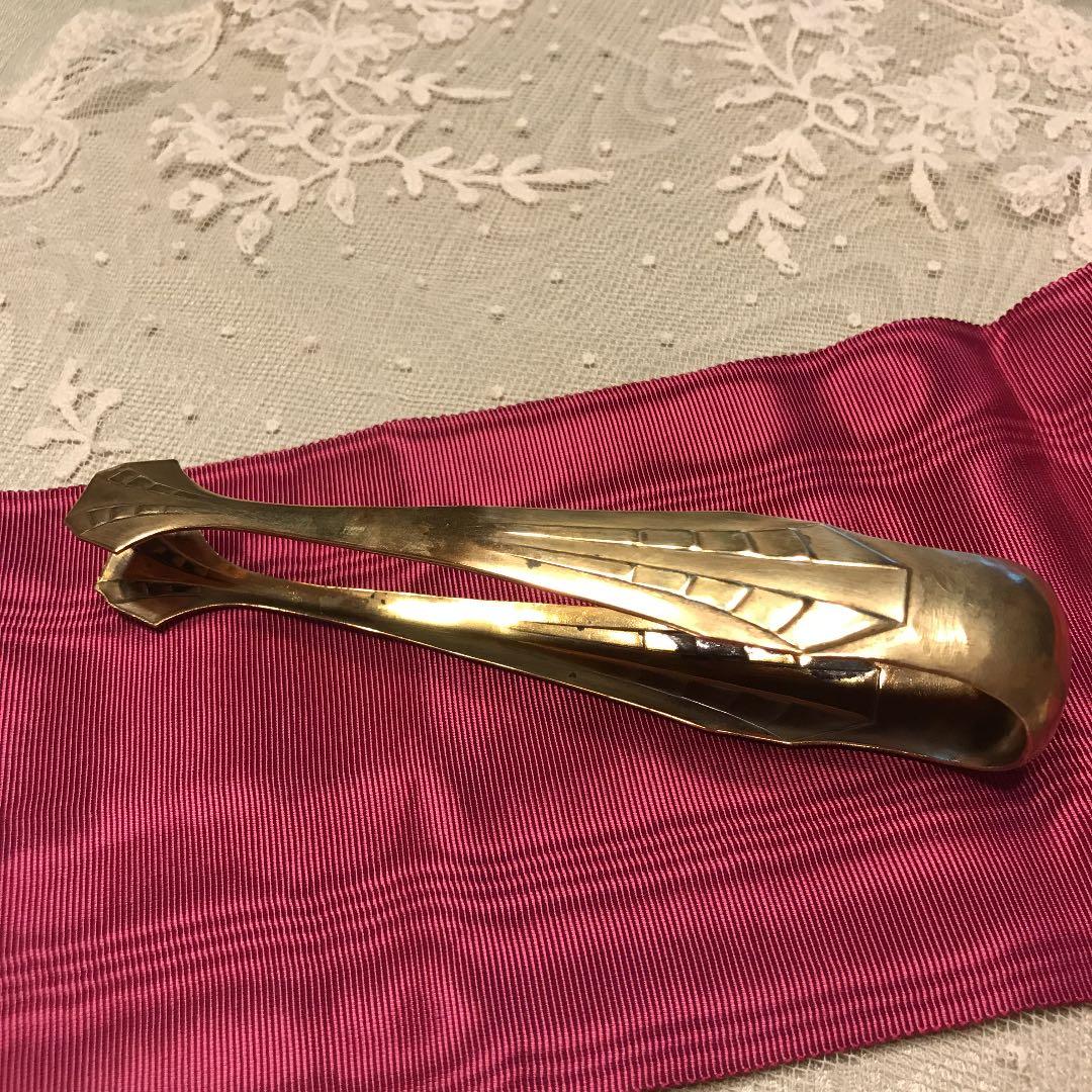 シュガートング 真鍮製  角砂糖掴み フランス19c末   値下げしました