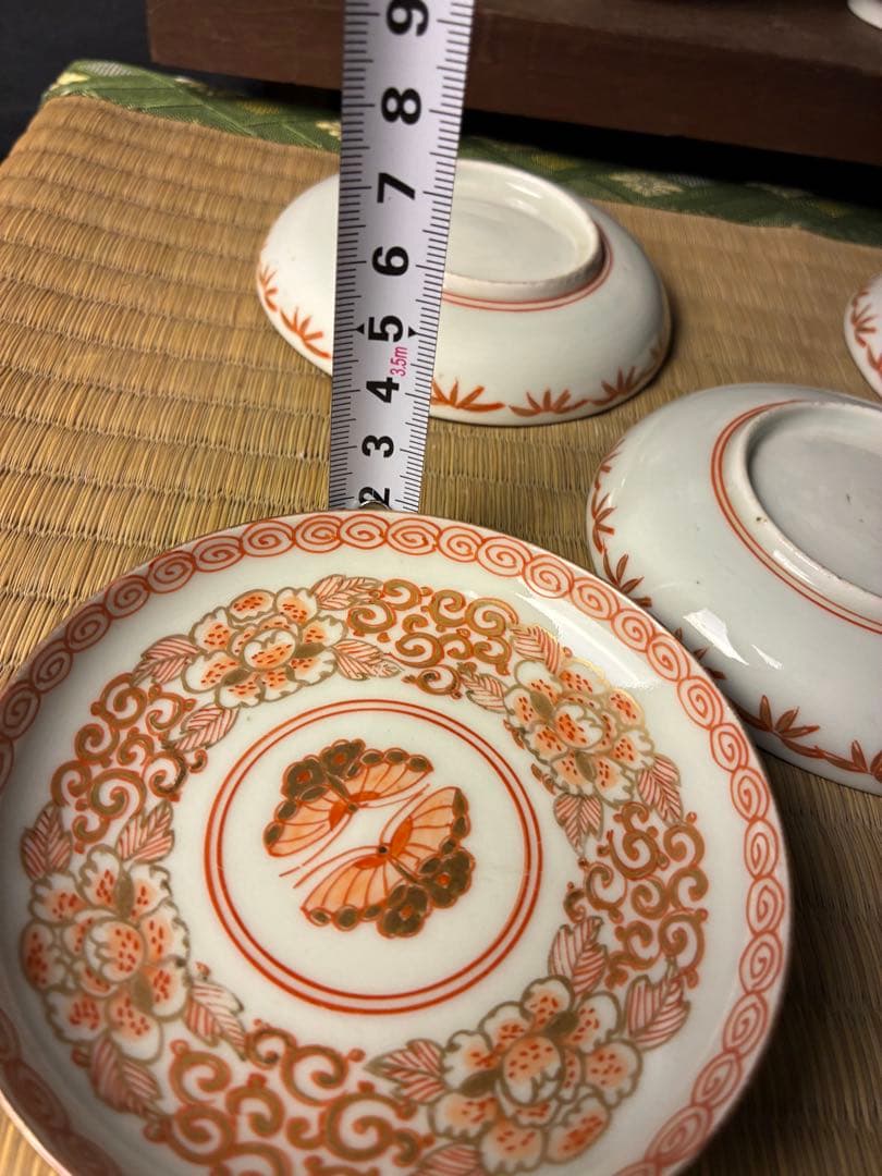 伊万里焼 蓋付飯茶碗×5小皿 ×5セット湯-①