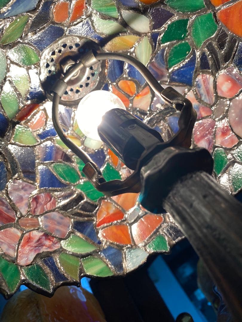 ステンドグラス　ランプ　卓上　シェード　インテリア