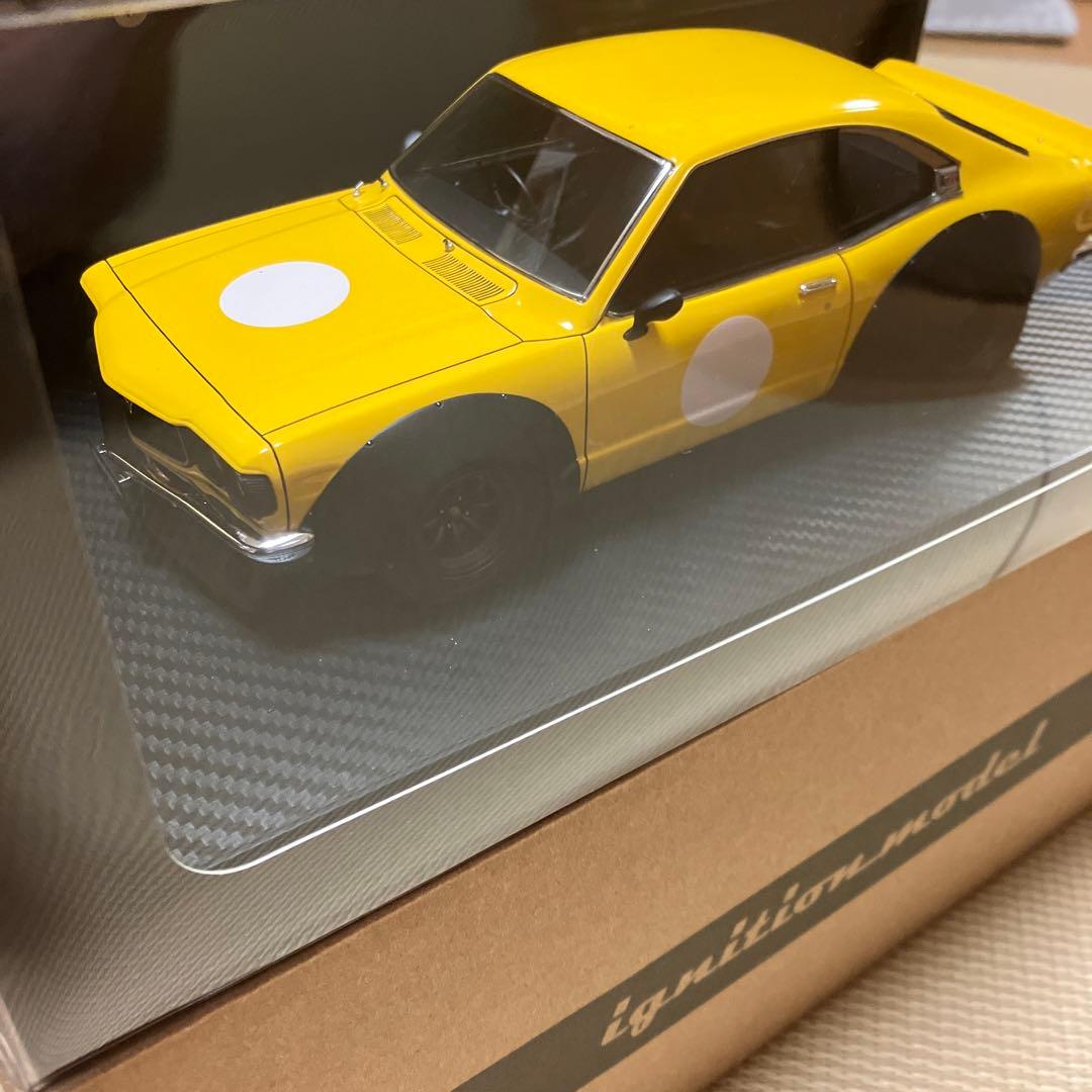 イグニッションモデル　1/18 MAZDA サバンナRX-3 レーシングイエロー