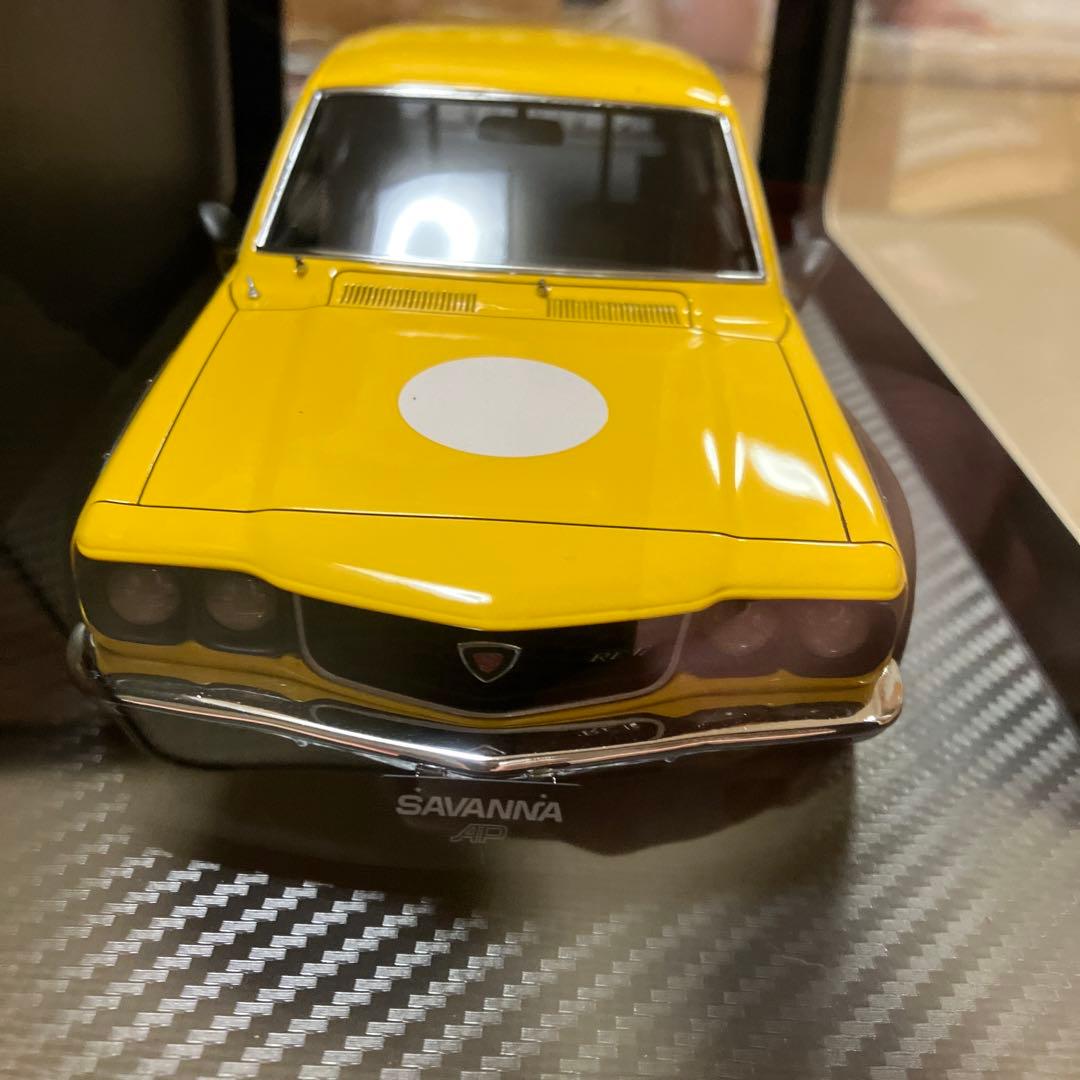 イグニッションモデル　1/18 MAZDA サバンナRX-3 レーシングイエロー
