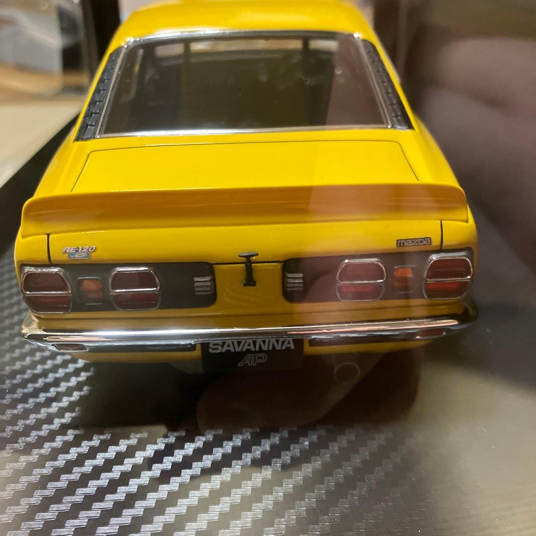 イグニッションモデル　1/18 MAZDA サバンナRX-3 レーシングイエロー
