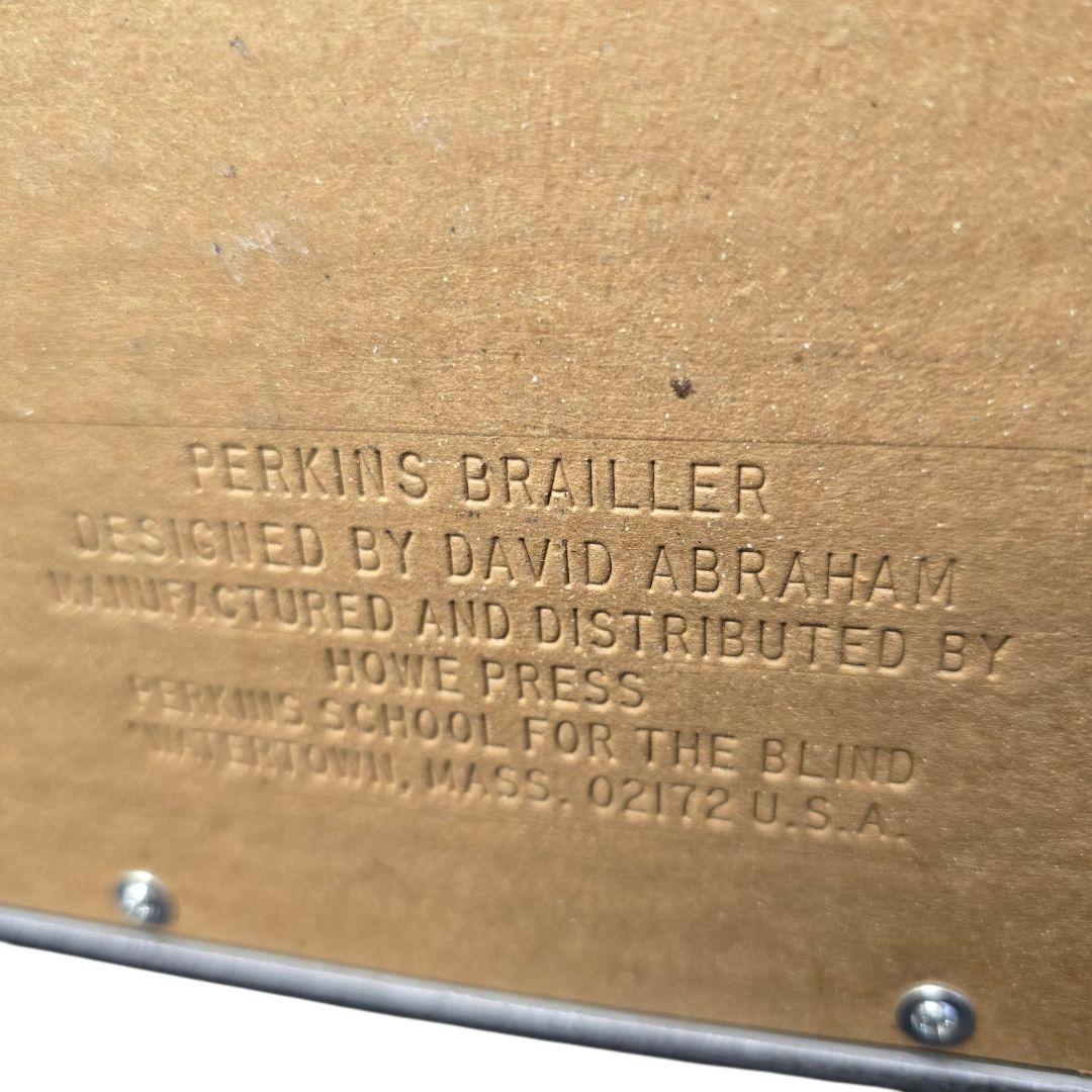 美品　PERKINS BRAILLER 点字タイプライター②