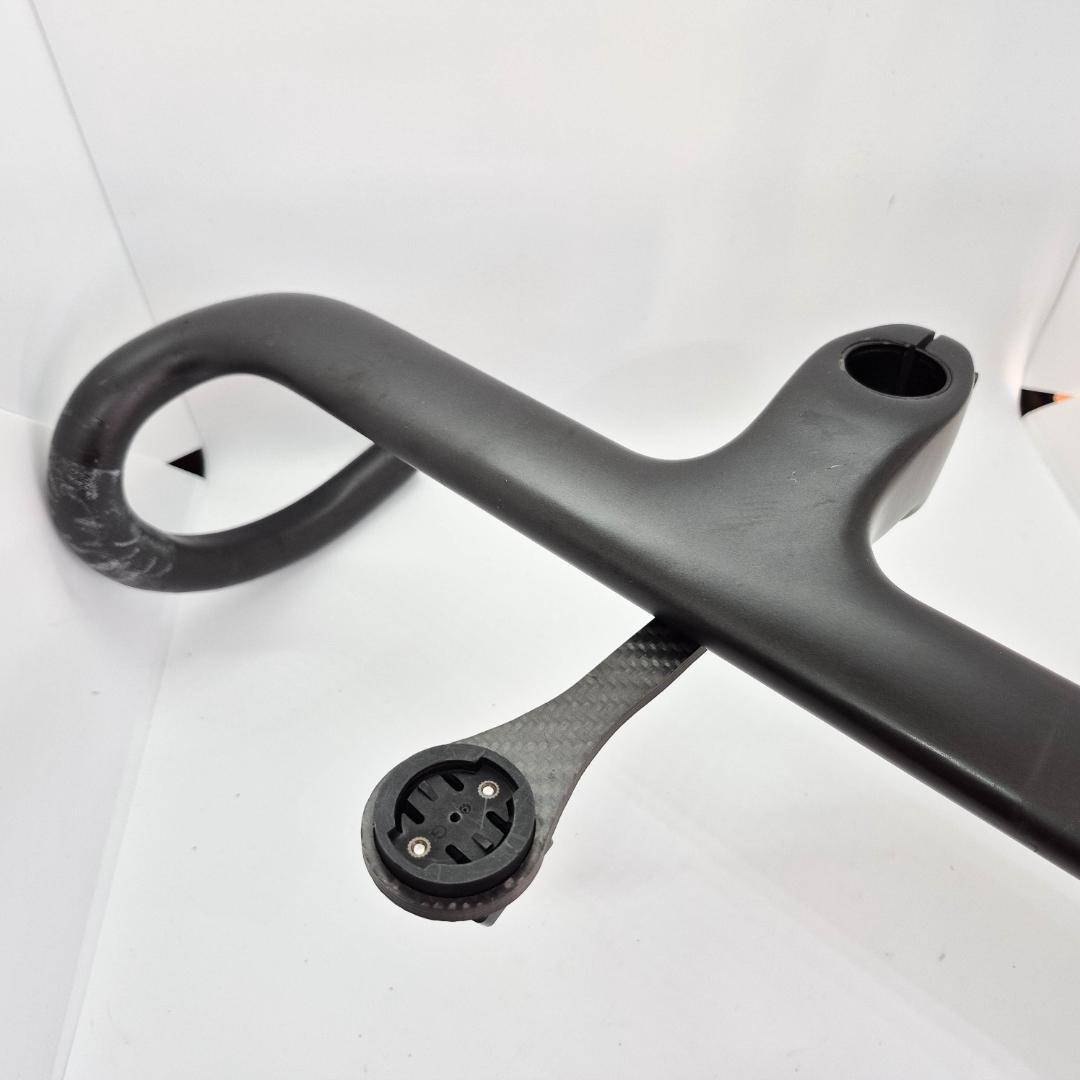 フルカーボン ステム一体型 ドロップハンドル サイコンマウント付