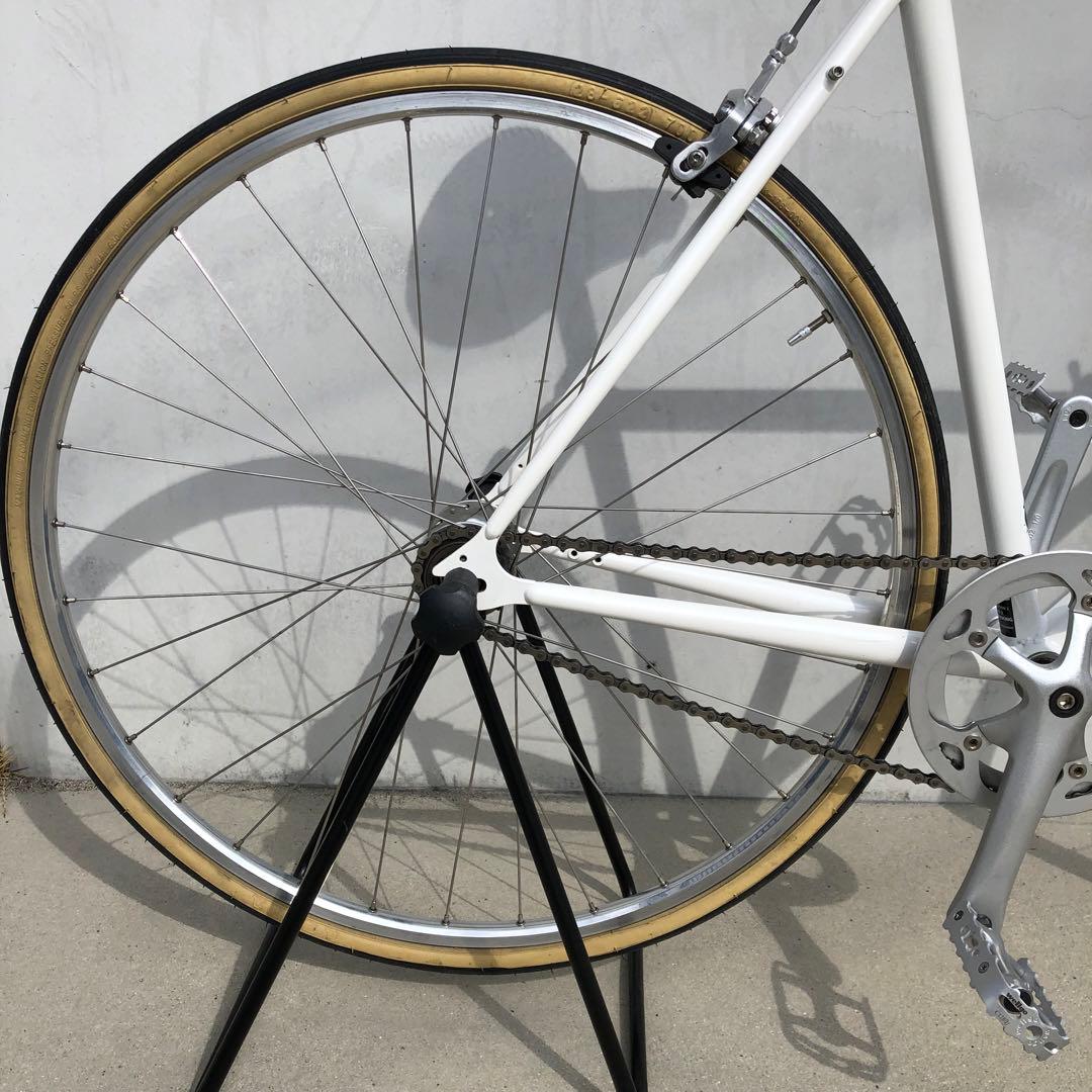 【送料込・美品】FUJI STROLL ピスト 52 シングル クロスバイク 白