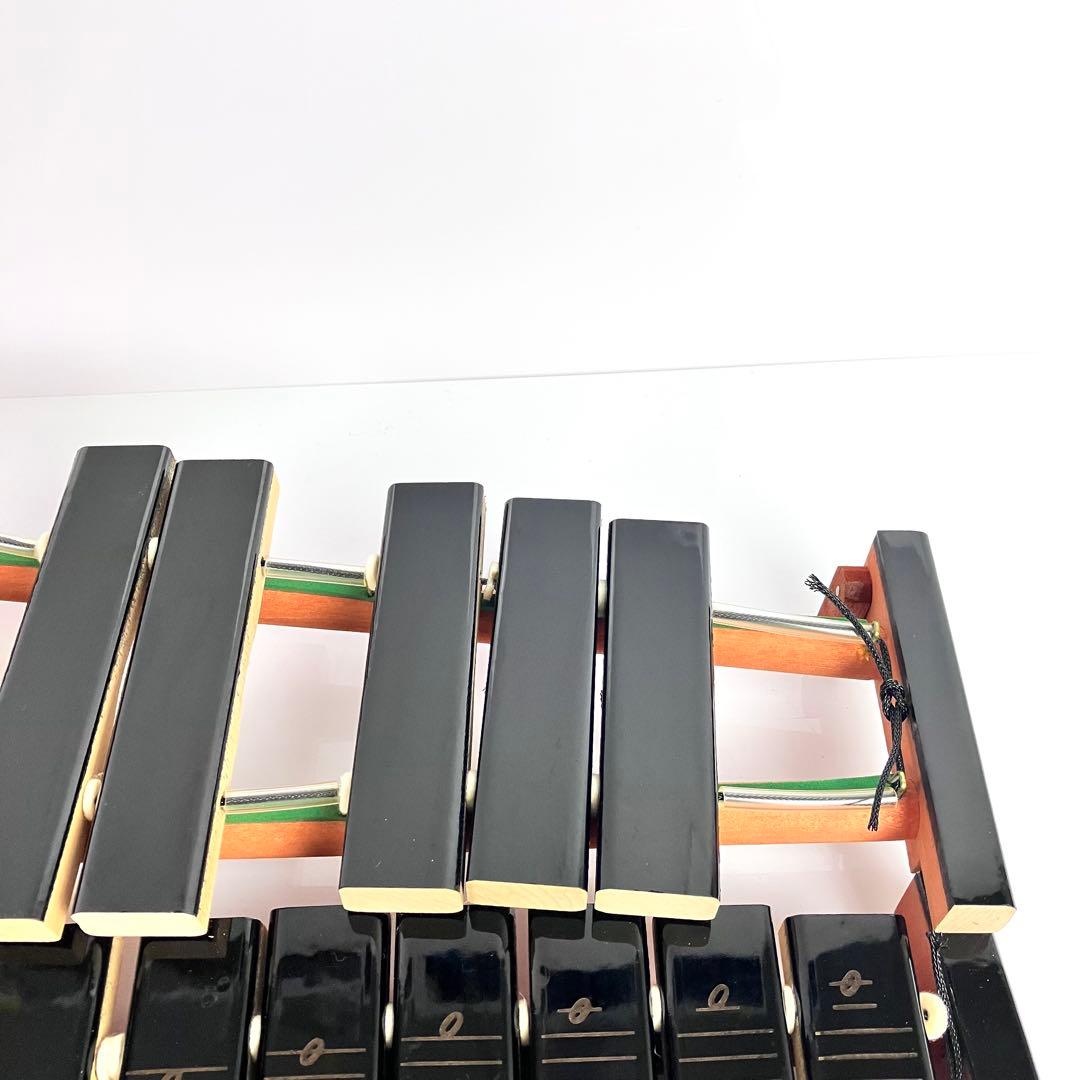 YAMAHA　卓上木琴　No.185　箱、マレット付き　①