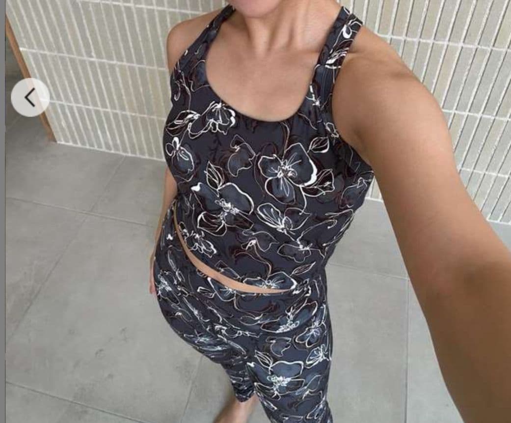 お値下☆新品未開封SUKALAラインフラワーブラトップ＆レギンスセットS