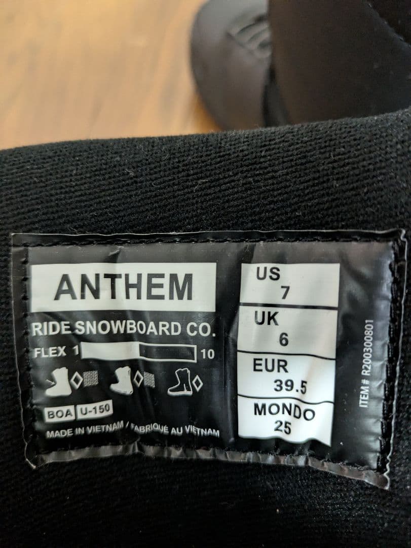 Ride Anthem スノーボードブーツ US7