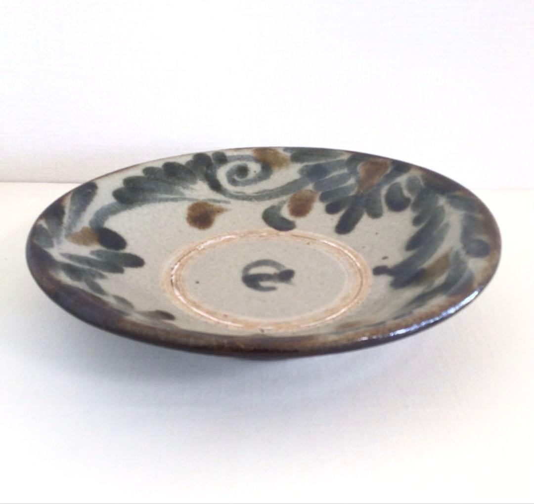 新品 菅原謙 10寸皿 やちむん 大皿料理 定価28000 フルーツ皿 工芸品