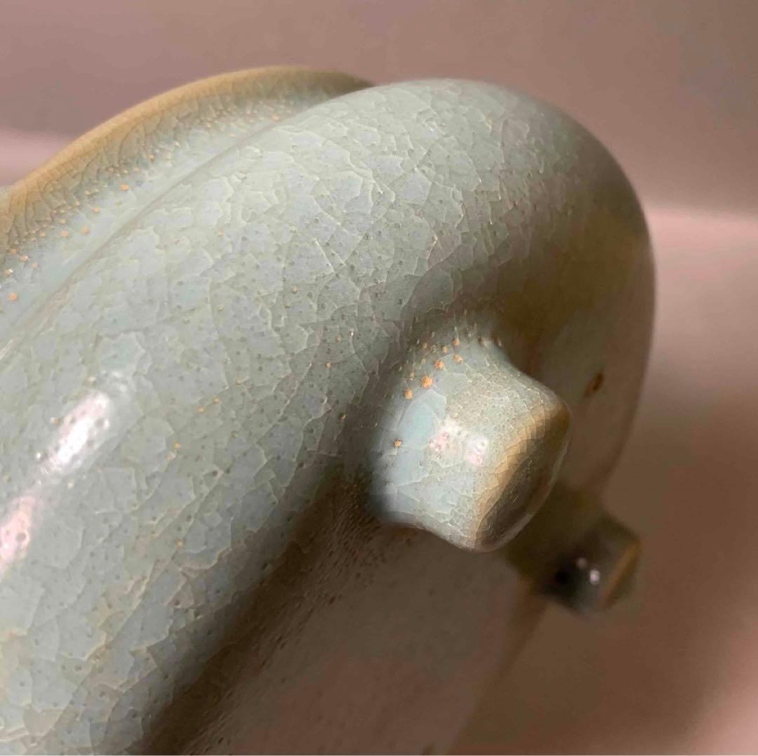 中国 耳付三つ足洗筆（鉢） u6230835