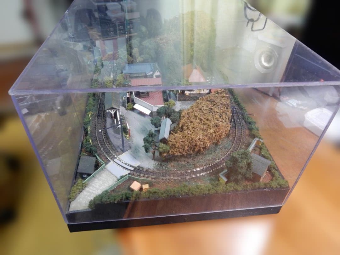 Nゲージジオラマ　海岸の田舎町風景