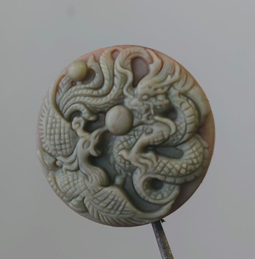 紫袍玉⑦龍と鳳凰ビーズ