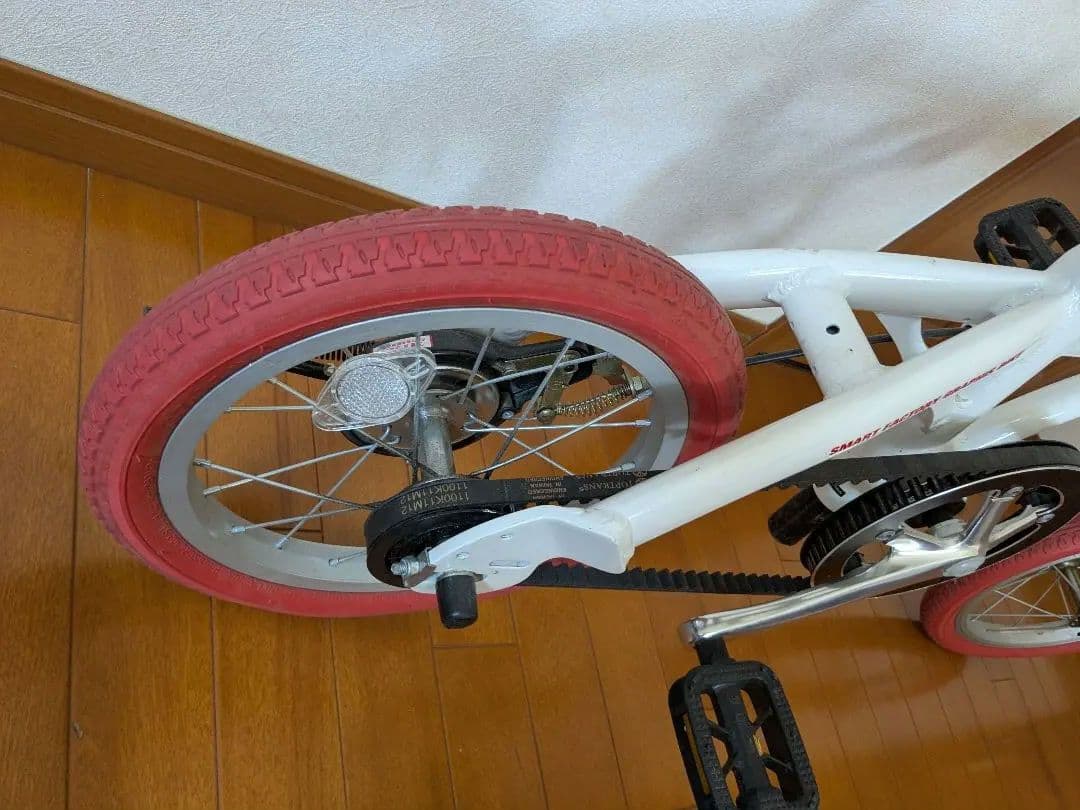 GRAPHIS 折り畳み自転車 ホワイト/レッド