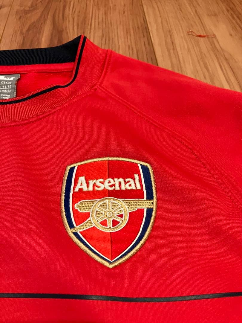 アーセナルFC Nike スウェット 赤 古着　ナイキ　プレミアリーグ