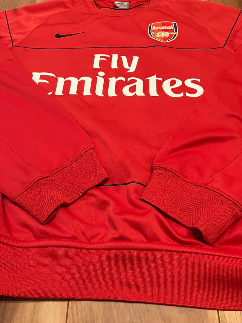 アーセナルFC Nike スウェット 赤 古着　ナイキ　プレミアリーグ