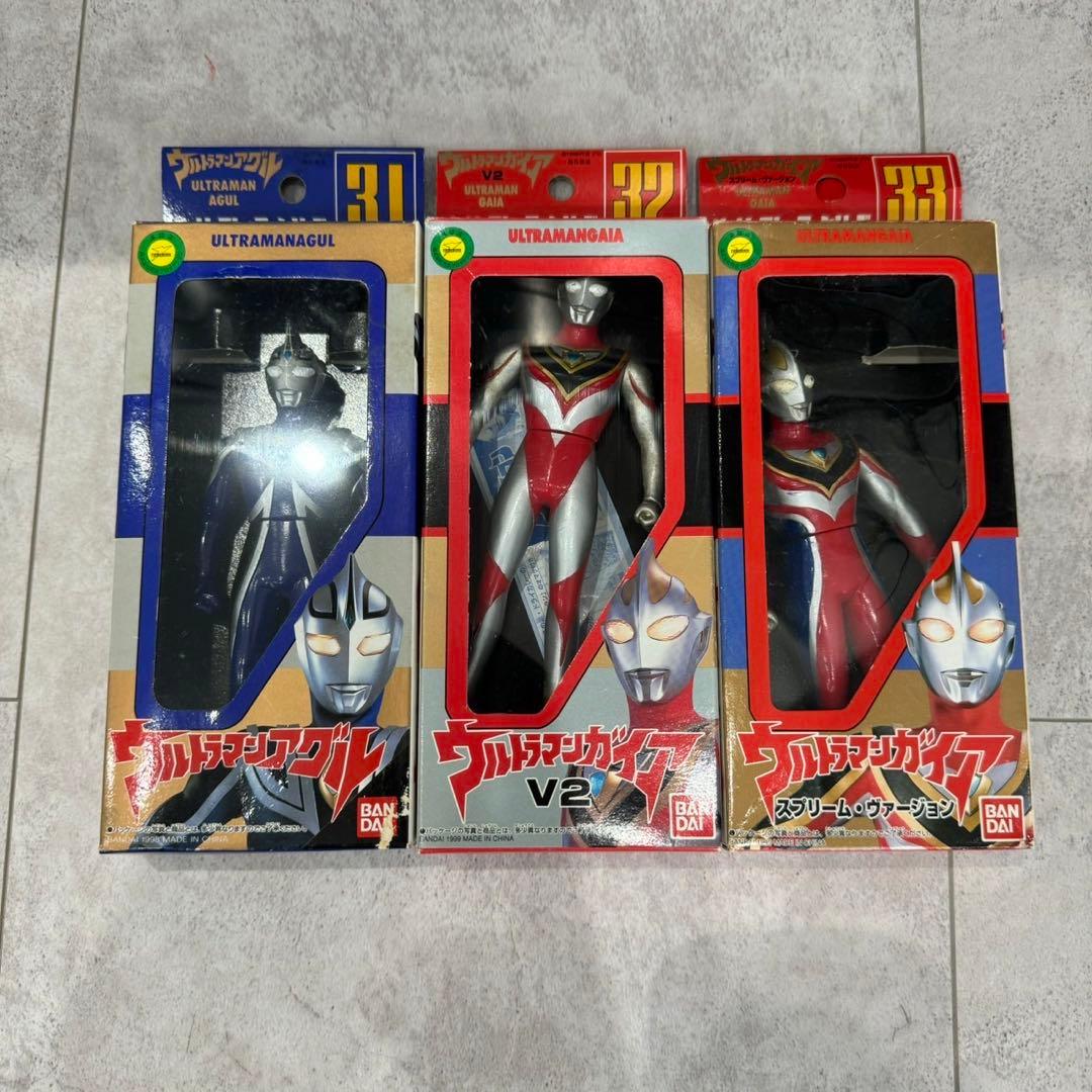 ウルトラマン　ウルトラヒーローシリーズ　ソフビ　フィギア　箱・カード付き