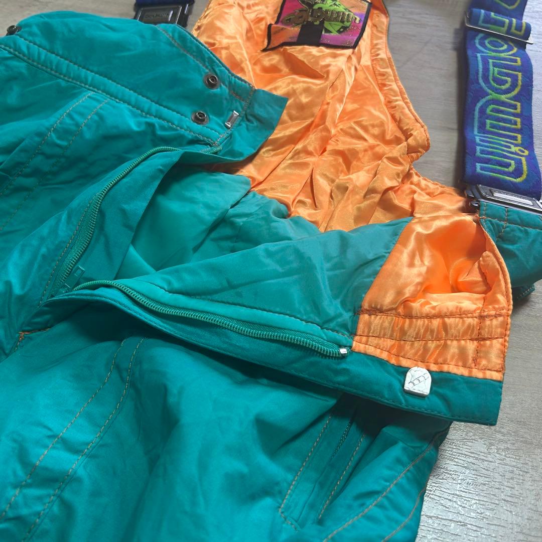 【ゴールドウィン】フリーサイズ(O)スキーウェアパンツ　レトロサスペンダーパンツ