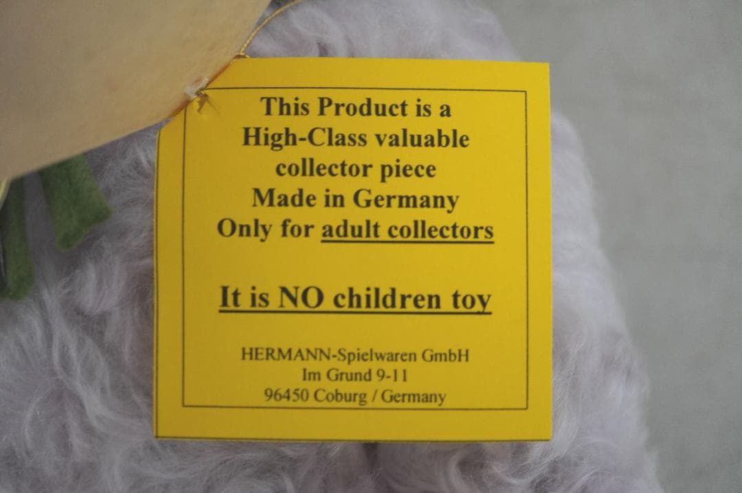 【M2512-21】 Harmann ハーマン テディベア リトルバイオレット