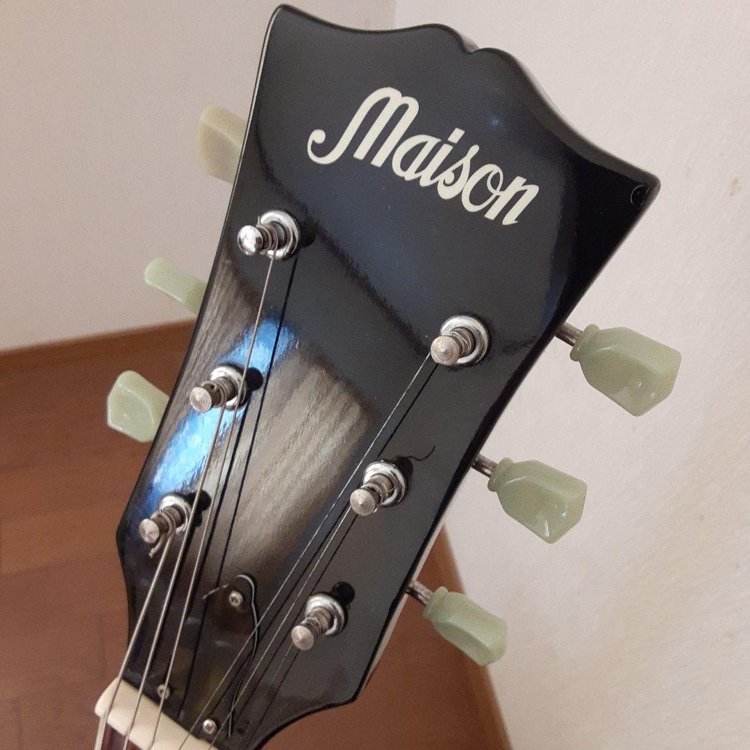 美品　Maison ブラック エレキギター レスポールタイプ