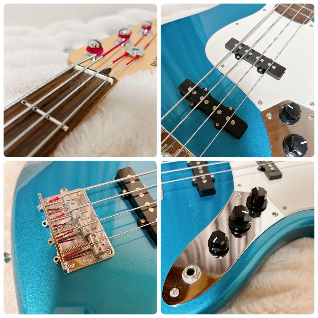 美品 BUSKER’S LJB-Z MBL ジャズベース ブルー エレキベース