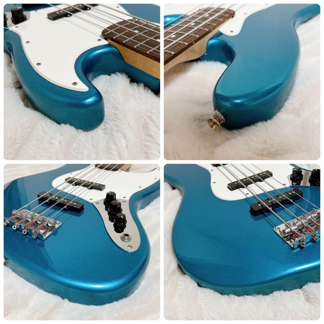 美品 BUSKER’S LJB-Z MBL ジャズベース ブルー エレキベース