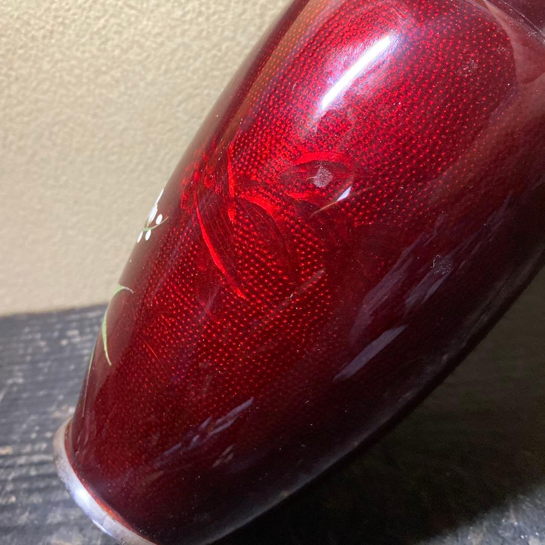 古玩　竹梅図七宝花瓶