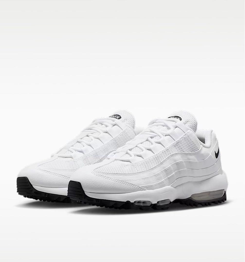 シューズ(男性用) Nike Air Max 95 Golf \"White/Black\"