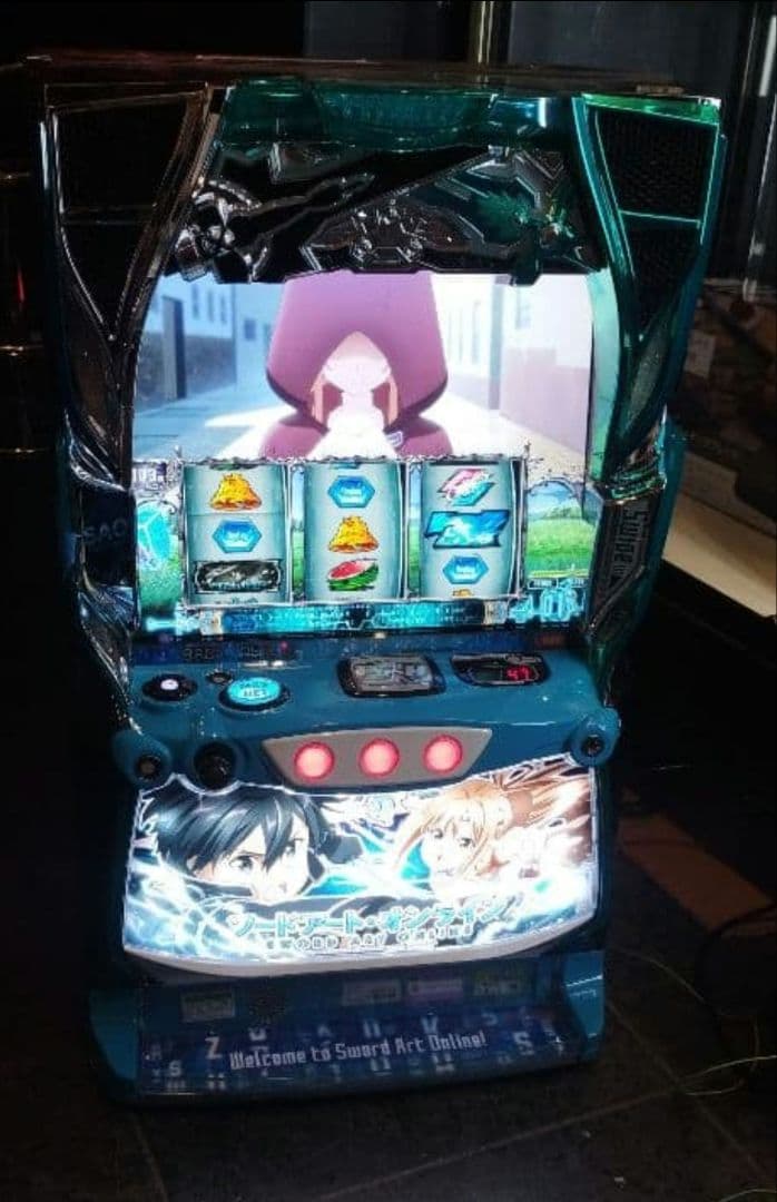 パチスロ実機 ソードアート・オンライン オートプレイスマスロユニット付