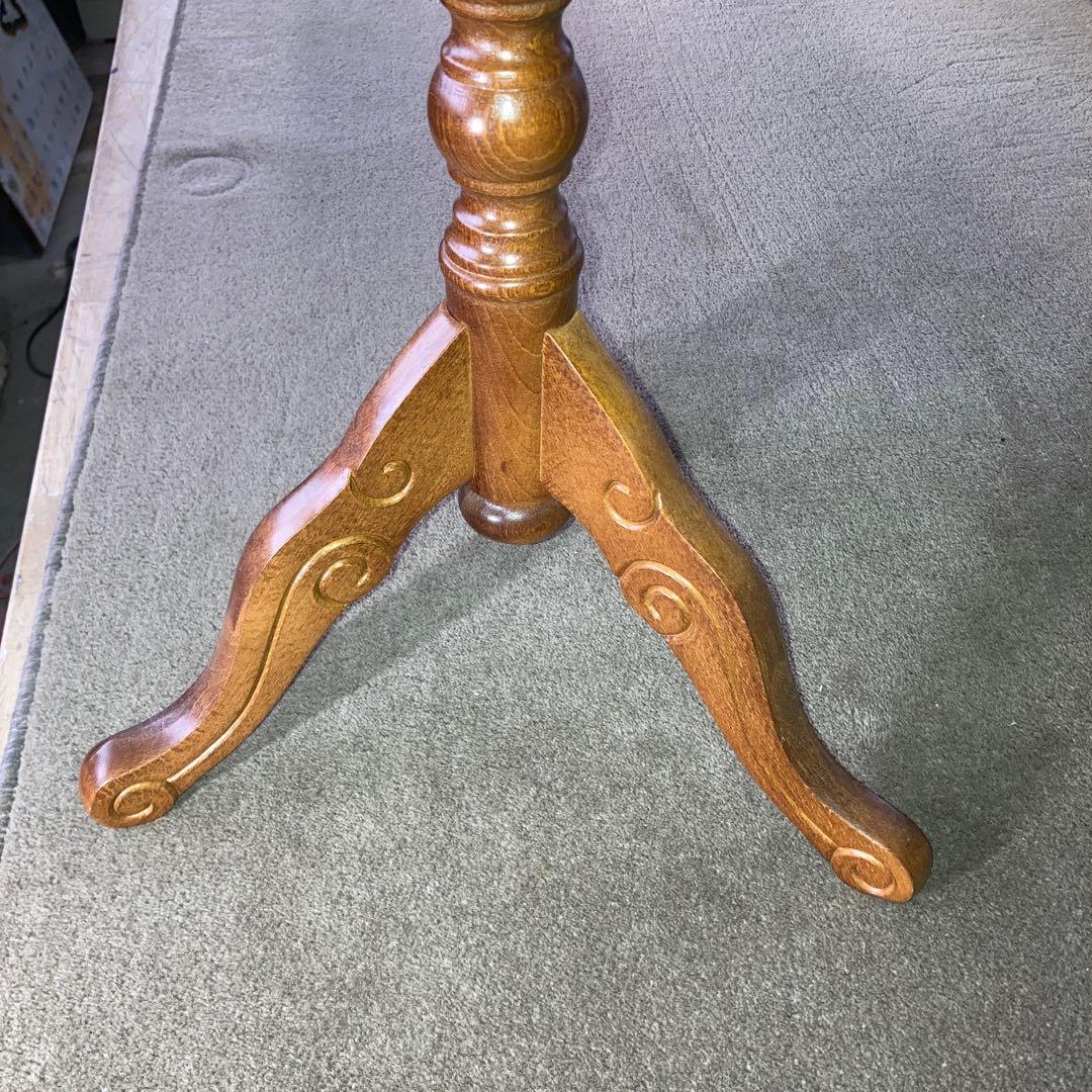 ダ*コ様 象嵌 コーヒーテーブル 丸テーブル サイドテーブル 幅54cm C