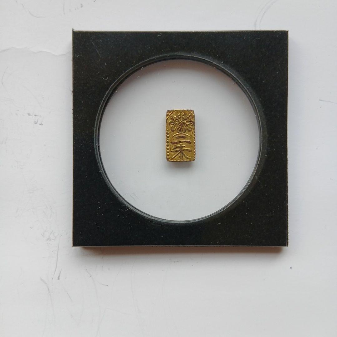 二朱判金1枚　1.26g　古銭
