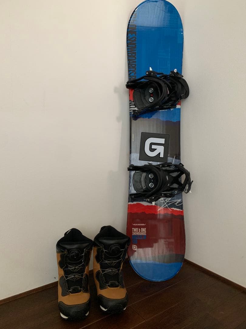 【ちろ様】TWO b ONE Breeze JR 120 スノーボード　３点セッ