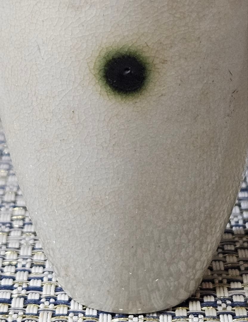 中国古陶磁器　中国古美術　古玩　清朝　 清代　白磁　点緑釉　小壺　花入　鼻煙壺