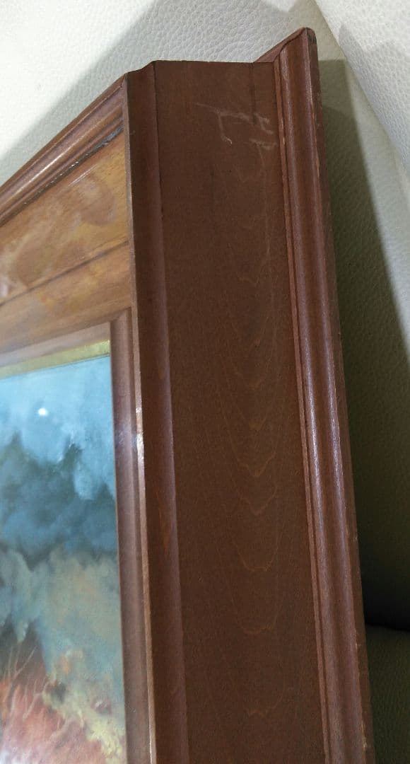 絵画　油絵　油彩画　田代彪　紅富士　富士山　富士