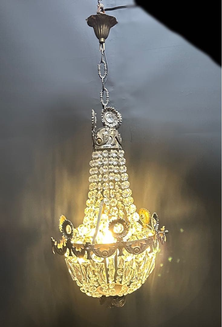 フランス製　アンティーク　エンパイヤシャンデリア