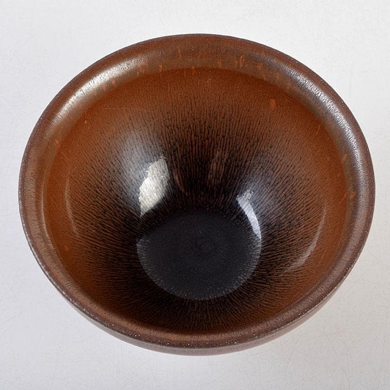 中国　南宋　建窯　禾目天目茶碗　供御銘　C　9265