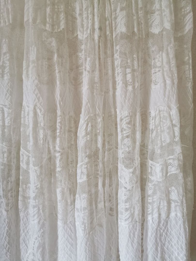 アンティーク 幻のノルマンディーレース ペチコート＆オーバースカート ピンタック