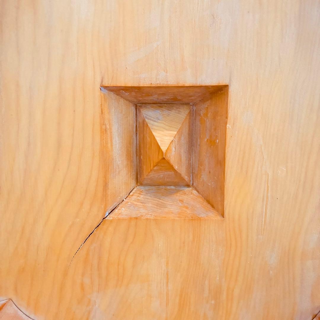 【ももこ】本榧　囲碁盤　6寸8分　6.8寸　天地柾目　前田榧碁盤店