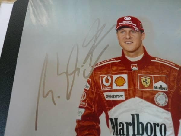 ミハエル・シューマッハ　フォト（縦型）　直筆サイン入り